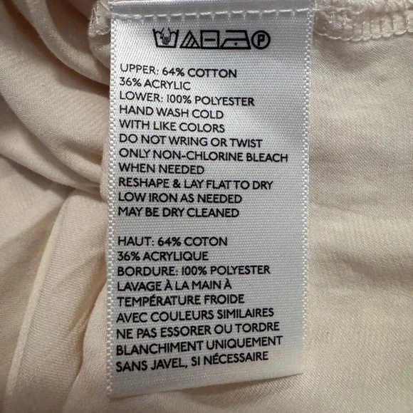 Kimchi Blue Urban Outfitters Babydoll Knit Sweater Womens S Cream Pleated Peplum - Picture 5 of 7